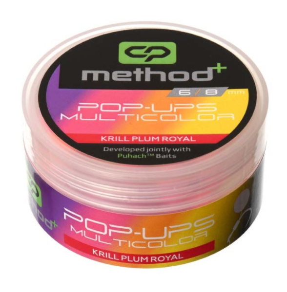 Бойли Carp Pro Method⁺ Multicolor Pop Ups 8/6мм Krill Plum Royal (CPMMUPKP8-6)