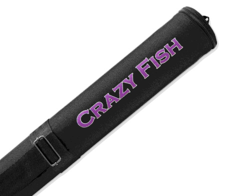 Тубус для вудлища жорсткий Crazy Fish 10 см