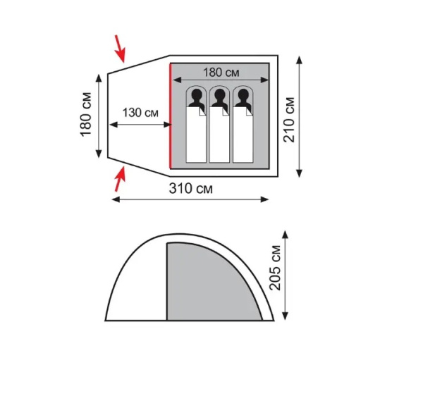 Намет Totem Apache 3 (TTT-023)