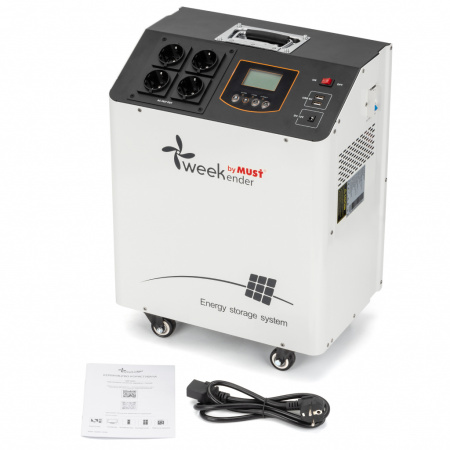 Зарядна станція Weekender by Must HBP18-2024 1.2KW 1920WH LiFePO4 кількість циклів 5000 + ліхтар (HBP18-2024)