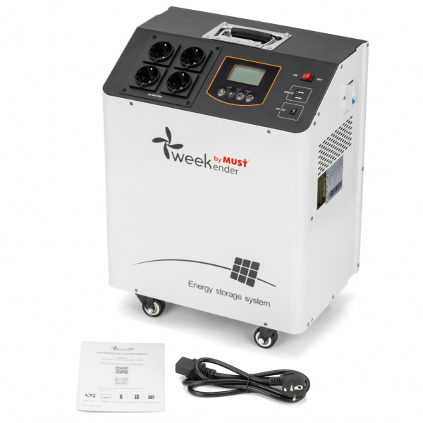 Зарядна станція Weekender by Must HBP18-2024 1.2KW 1920WH LiFePO4 кількість циклів 5000 + ліхтар (HBP18-2024)