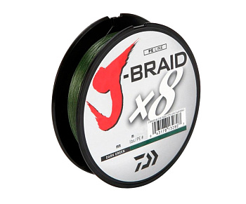 Шнур Daiwa J-Braid x8 Dark Green 150м