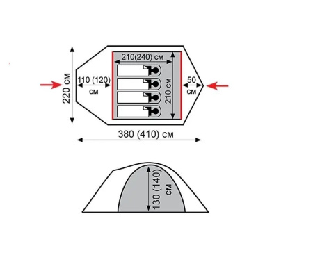 Намет Tramp Mountain 3 (V2) (TRT-023)