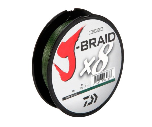 Шнур Daiwa J-Braid x8 Dark Green 150м