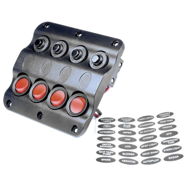 Панель AAA на 4 перемикачі (10024-BK)