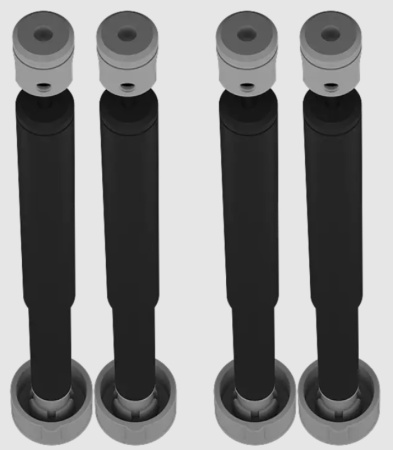 Телескопічні ніжки FASTEN 300 мм для модульного столу (Tm300) (01.07.009.01.04)