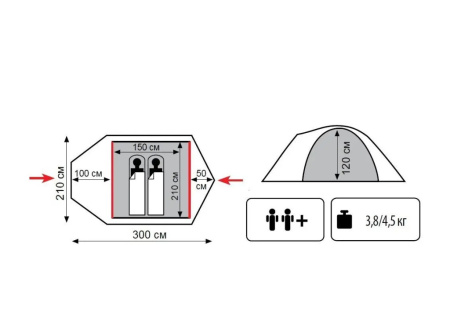 Намет Tramp Lair 2 v2 (TRT-038)