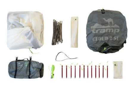Намет Tramp Cloud 2 Si світло сірий (TRT-092-grey)