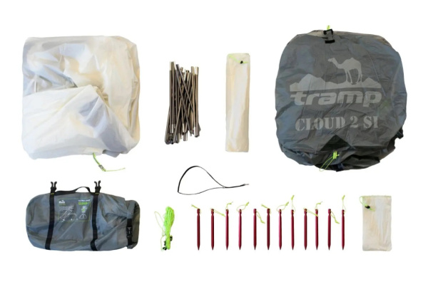 Намет Tramp Cloud 2 Si світло сірий (TRT-092-grey)