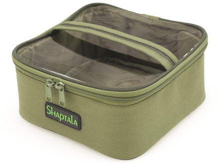 Сумка Shaptala з прозорою кришкою 20х20х10 см (ПП1) хакі