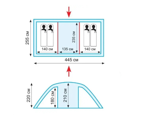 Намет Tramp Eagle 4 (v2) (TRT-086)