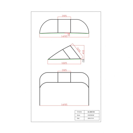 Вітрове скло Gala, матеріал акрил (Kazanka (akril))