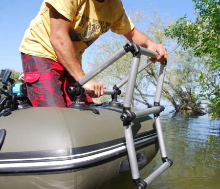 Сходи складні FASTEN (L-1000 мм) з набором для встановлення на надувний човен ПВХ (FLp032) (01.11.002.02.04)