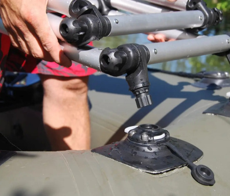 Сходи складні FASTEN (L-1000 мм) з набором для встановлення на надувний човен ПВХ (FLp032) (01.11.002.02.04)