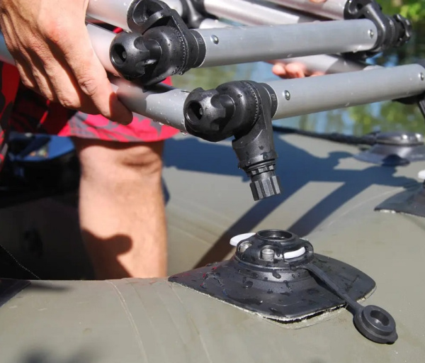 Сходи складні FASTEN (L-1000 мм) з набором для встановлення на надувний човен ПВХ (FLp032) (01.11.002.02.04)