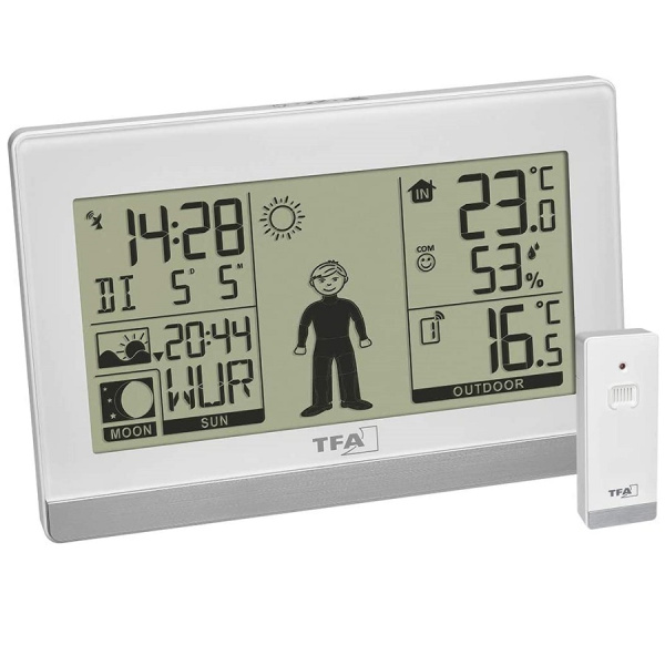 Метеостанція TFA "Weather Boy", 145х39х97 мм, білий (35115902)