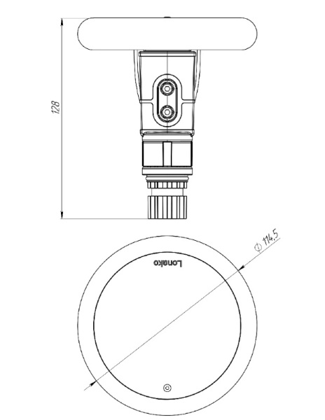 Трикольоровий навігаційний вогонь FASTEN LFс001 LONAKO з поворотним тримачем Lf001 (01.08.020.01.01)