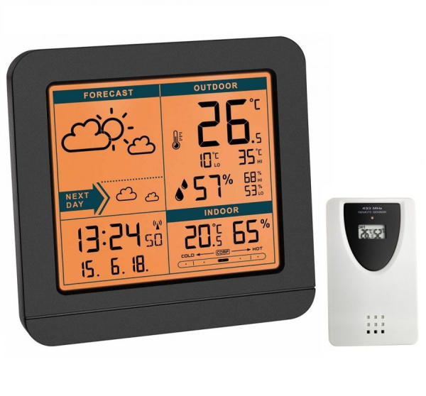 Метеостанція TFA "SKY", 123x52x117 мм, чорний (35115201)