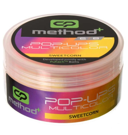 Бойли Carp Pro Method⁺ Multicolor Pop Ups 8/6мм Sweet Corn (CPMMUPSW8-6)