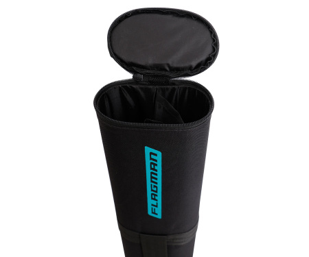 Тубус для вудлищ Flagman овальный чорний 125х65мм