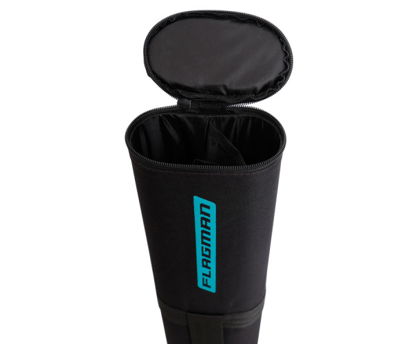 Тубус для вудлищ Flagman овальный чорний 125х65мм