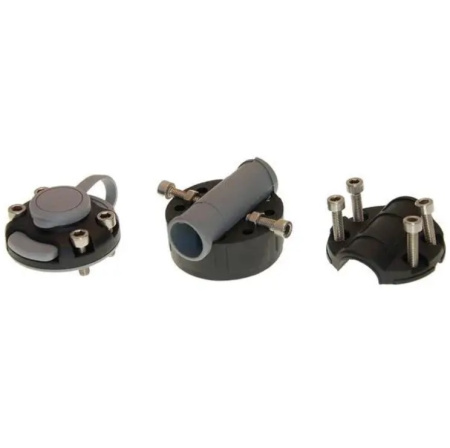 Замок та монтажний майданчик FASTEN для встановлення на трубу 22, 25 мм (FMr125) (01.01.008.02.01) чорний