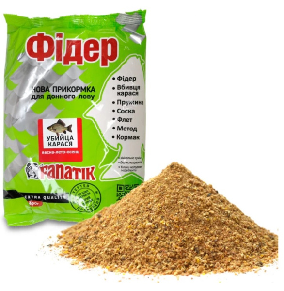 Прикормка Fanatik Фідер Вбивця Карася, 900 гр