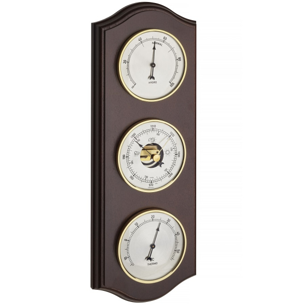 Метеостанція TFA "Classic" горіх, d=80/80/80 мм, 338х122х40 мм (20107603B)