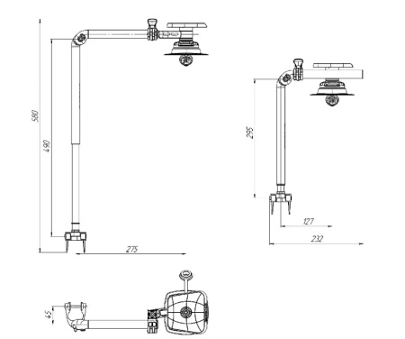 Комплект монтажу ехолота FASTEN FTp450 для монітора до 7" з монтажною системою FMp224 (01.04.035.01.04)