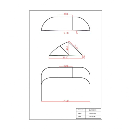 Вітрове скло Gala, матеріал акрил (Uzhanka 2)