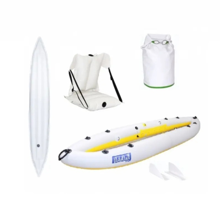 Байдарка Ладья Турист ЛБ-300УВ комфорт світло-жовта