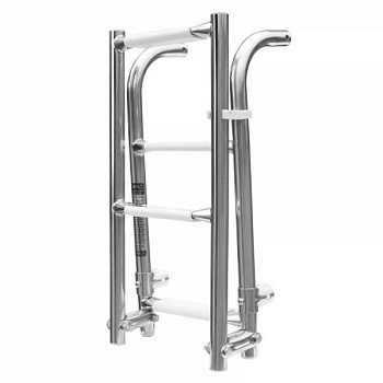 Сходи AquaLand складні, нержавіюча сталь, 2+2 сходинки (1101031)