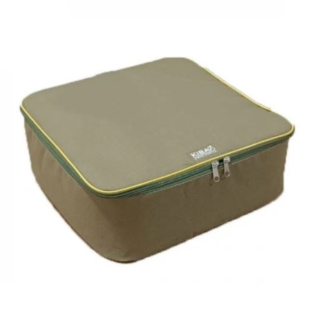 Сумка Kibas для 4 котушок 5000-10000 жорстка, колір хакі (SK-KS393814-4H)