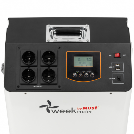 Зарядна станція Weekender by Must HBP18-2024 1.2KW 1920WH LiFePO4 кількість циклів 5000 + ліхтар (HBP18-2024)