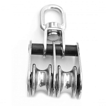 Подвійний роликовий блок ZEL з вертлюгом 25 мм (ZEL 34)