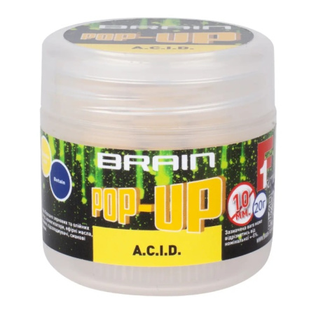 Бойли Brain Pop-Up F1 A.C.I.D (лимон) 10mm 20g (200.58.64)