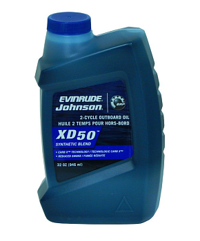 Масло для 2-т двигунів Evinrude/Johnson BRP XD-50 Quart (1 літр) (779737)