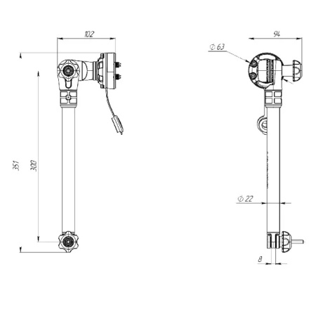Набір FASTEN для встановлення датчика ехолота (STm300) (01.04.005.02.04)